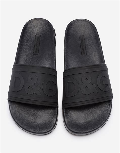 dolce gabbana women slides|dolce and gabbana rubber slides.